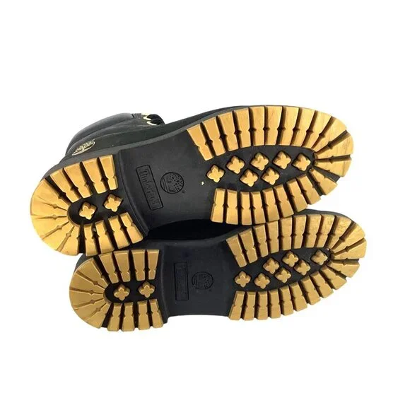 Timberland Mens 6-Inch Premium Waterproof Boots Black Nubuck Size 9.5 - Picture 6 of 9